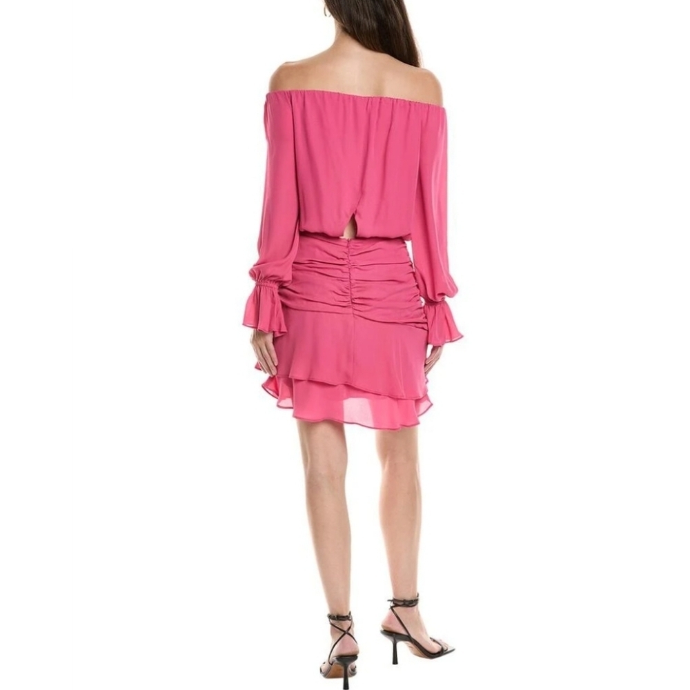 New Krisa x Revolve Pink Off-Shoulder Dress - Picture 2 of 5